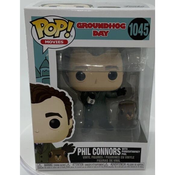 Funko Pop! Vinyl Figure Phil Connors with Punxsutawney Phil #1045 New - Picture 1 of 7